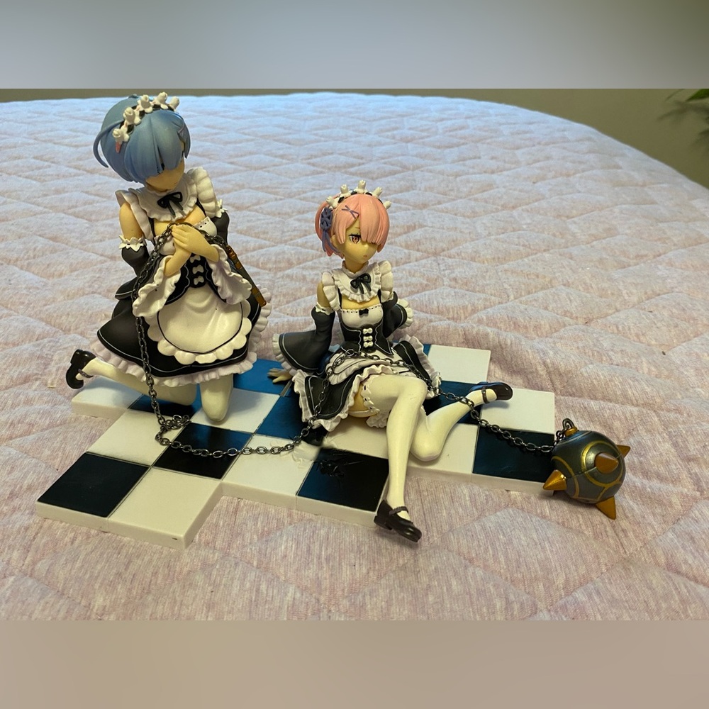 Re:Zero Rem and Ram Twins anime figure